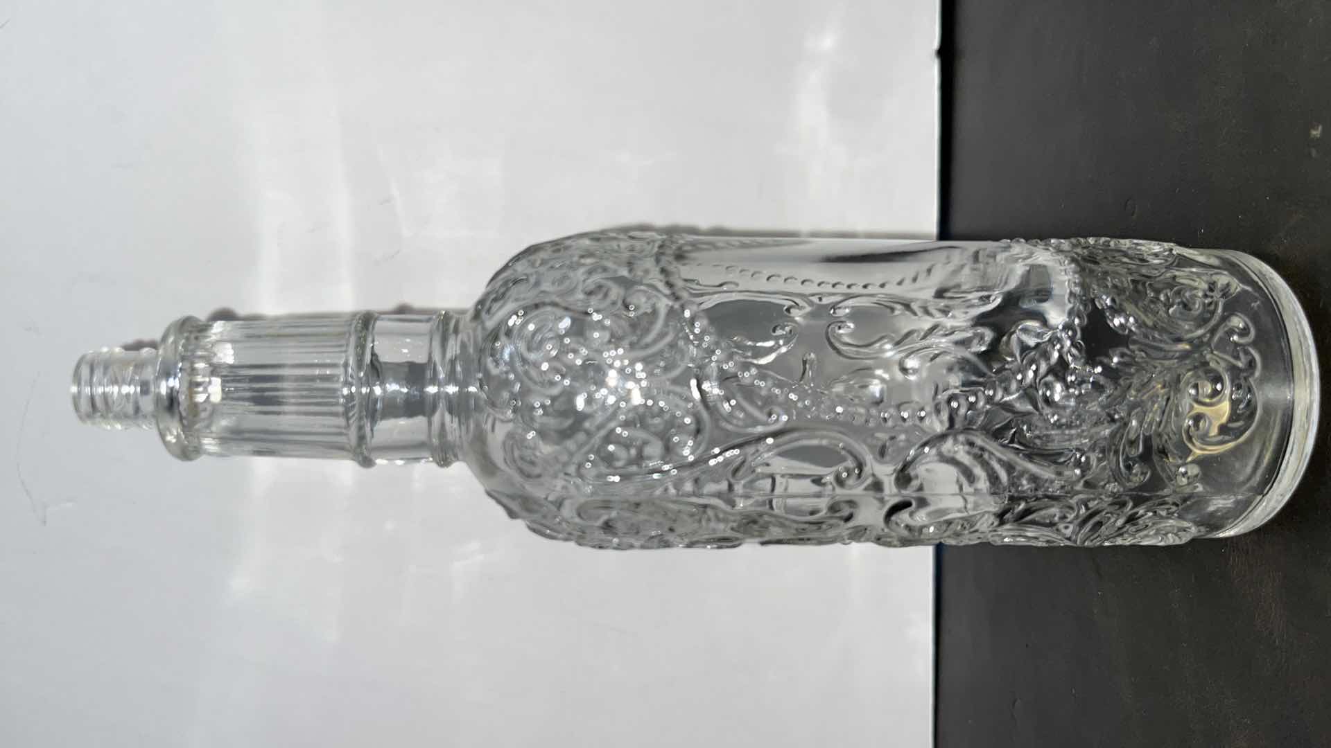 Photo 5 of VINTAGE CLEAR GLASS BOTTLES (3)