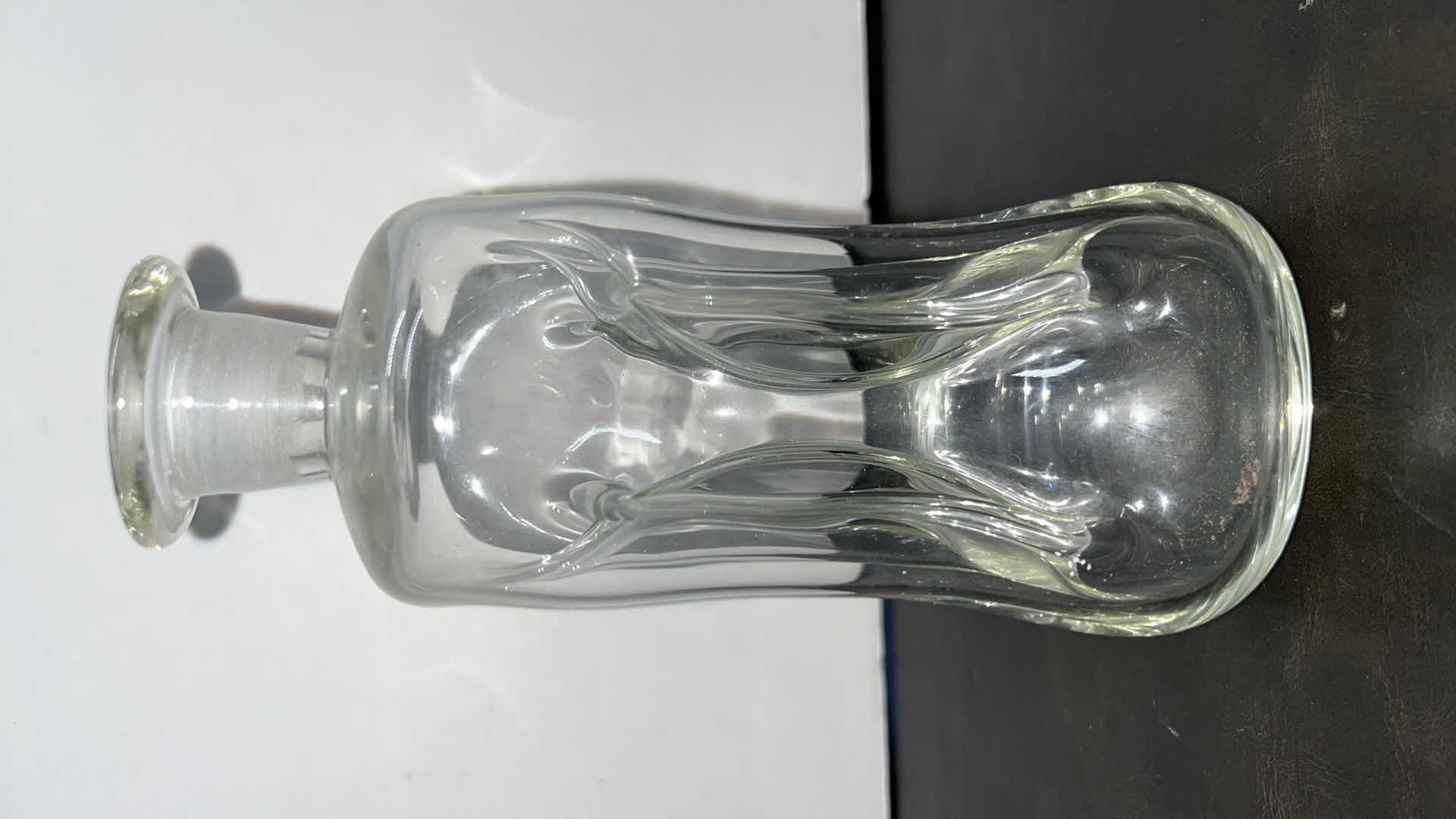 Photo 7 of VINTAGE CLEAR GLASS BOTTLES (3)