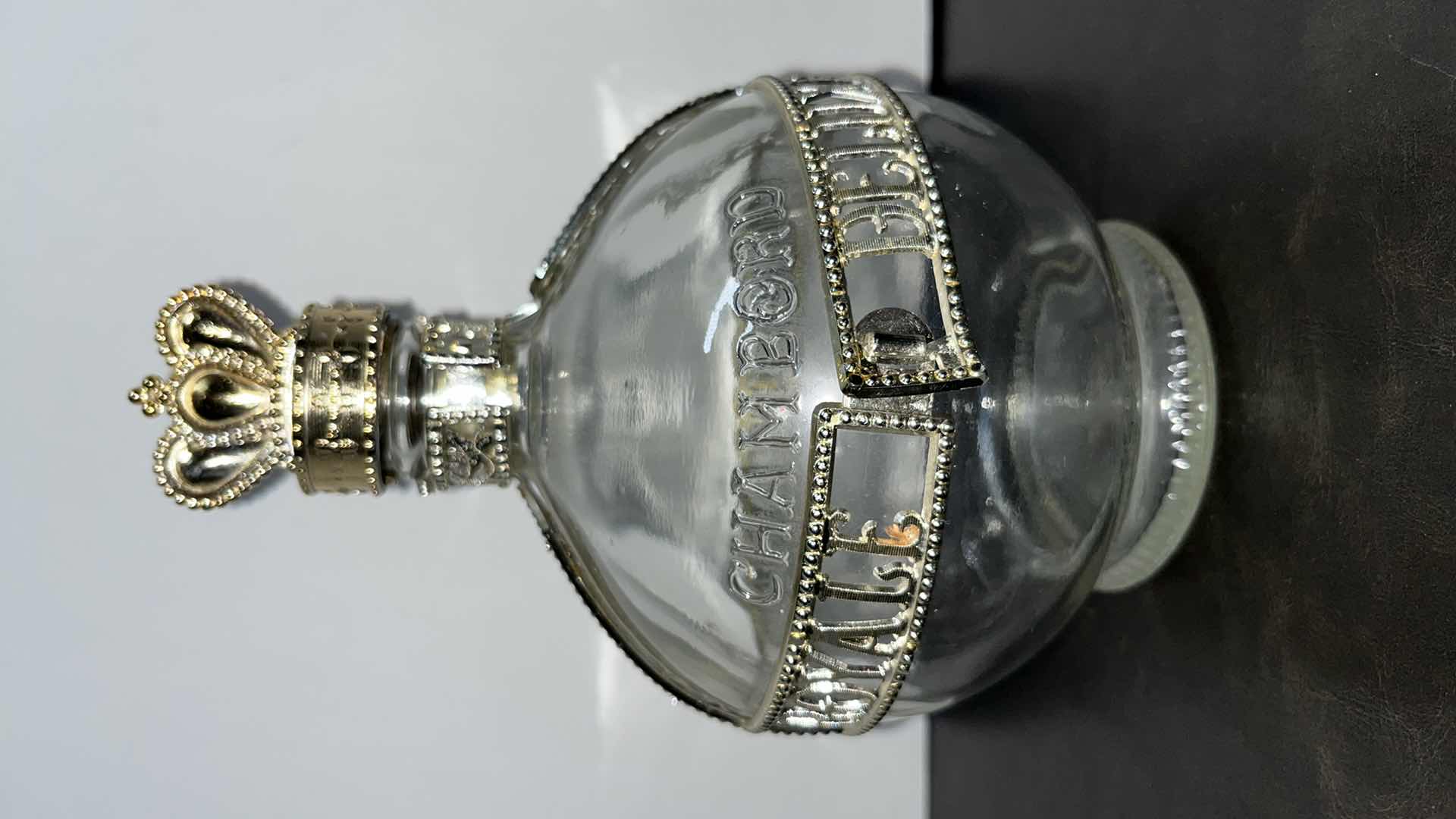 Photo 3 of VINTAGE CLEAR GLASS BOTTLES (3)