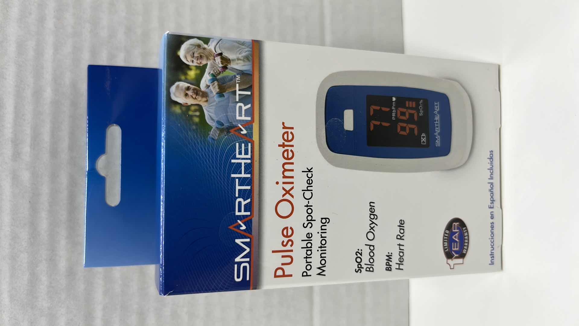 Photo 1 of SMARTHEART FINGERTIP PULSE OXIMETER, BATTERY POWERED, MODEL 11-50K