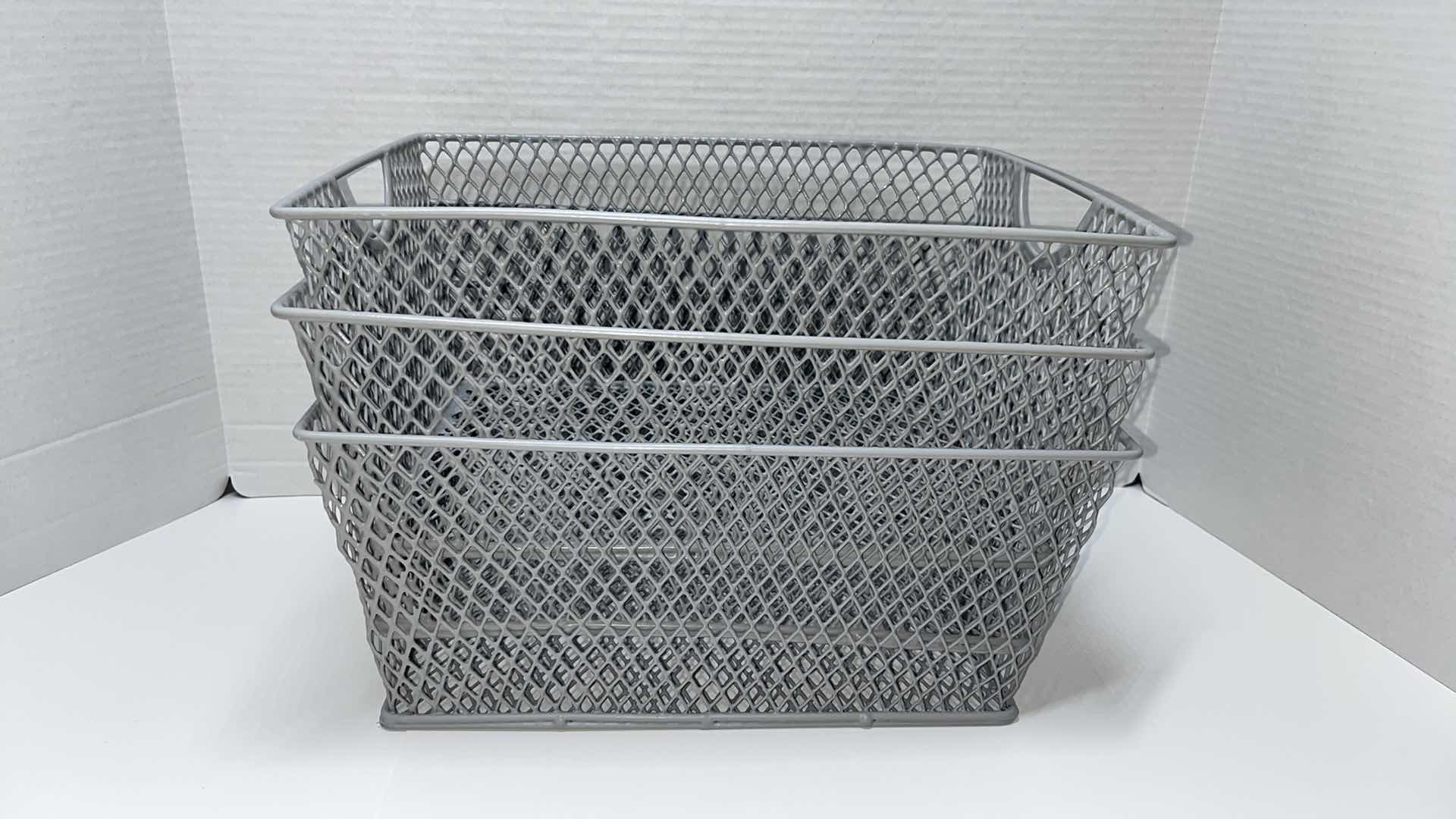 Photo 1 of RGI HOME GREY IRON BASKET 10” X 13” H6” (3) MODEL #15210027