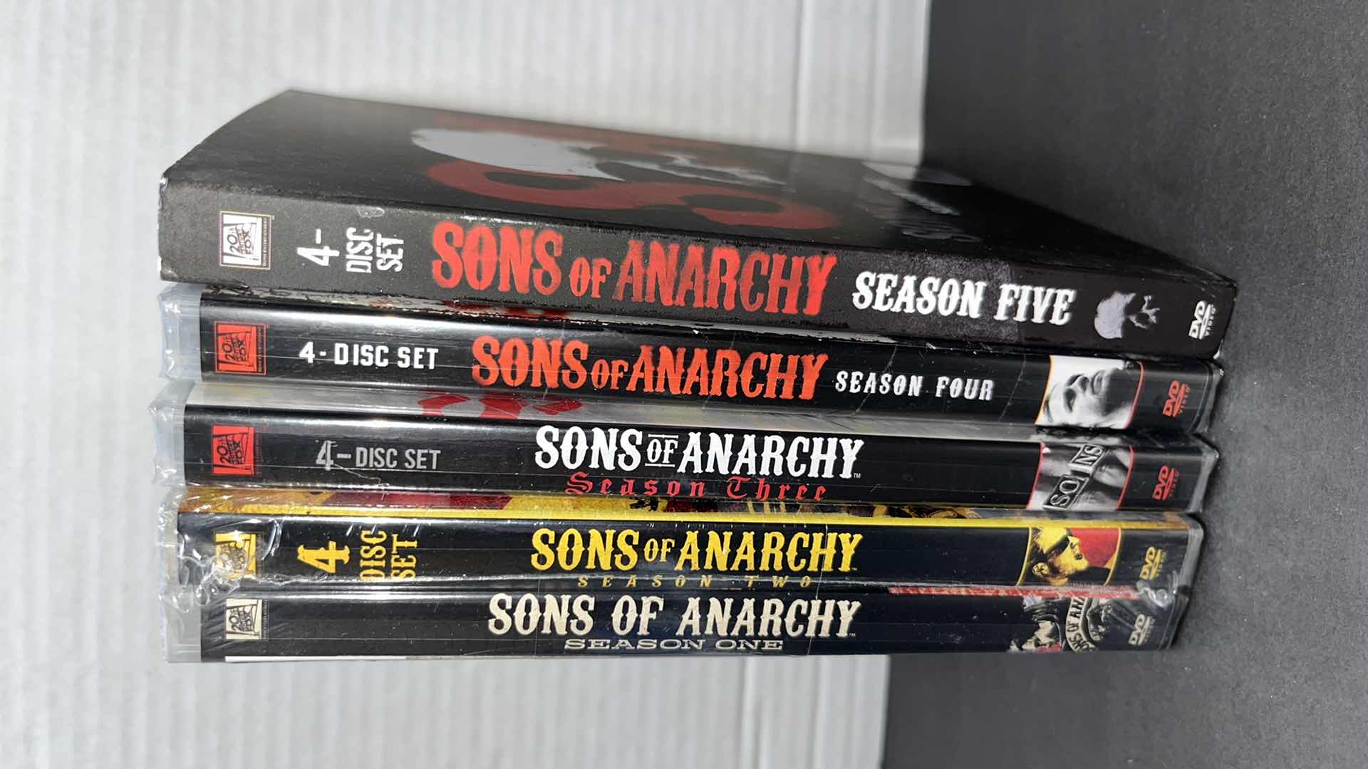 Photo 1 of NEW SONS OF ANARCHY SEASONS 1-5 DVD SETS (5)