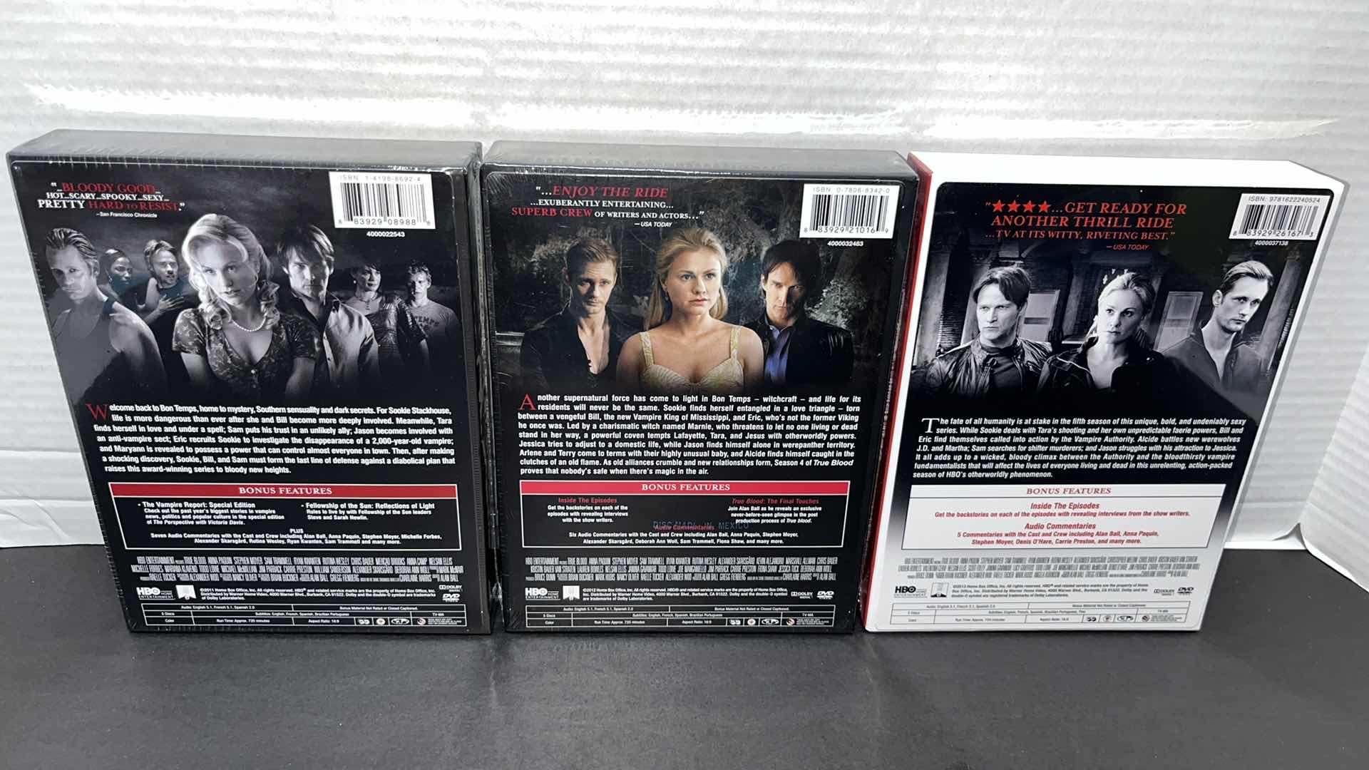 Photo 3 of NEW HBO ORIGINAL SERIES TRUEBLOOD THE COMPLETE 2ND, 4TH & 5TH SEASONS DVD DISC SETS (3)