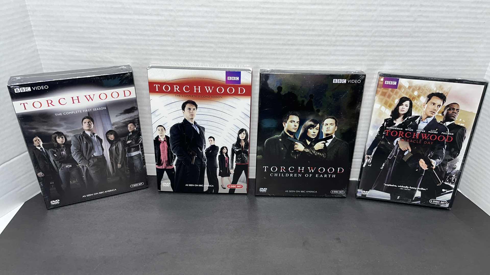 Photo 1 of NEW TORCHWOOD SEASONS 1-4 DVD DISC SETS (4)