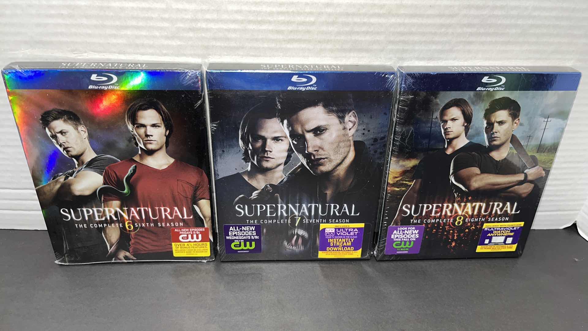 Photo 4 of NEW SUPERNATURAL SEASON 2 & 5 DVD DISC SETS (2), & SEASON 6, 7, 8 BLU RAY DISC SETS (3)