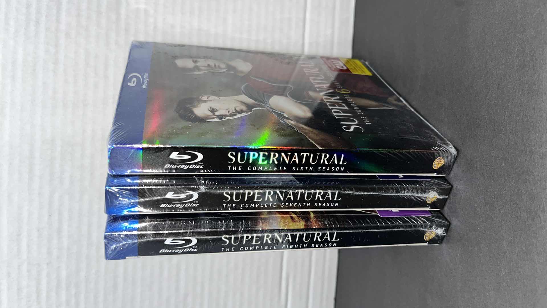 Photo 5 of NEW SUPERNATURAL SEASON 2 & 5 DVD DISC SETS (2), & SEASON 6, 7, 8 BLU RAY DISC SETS (3)