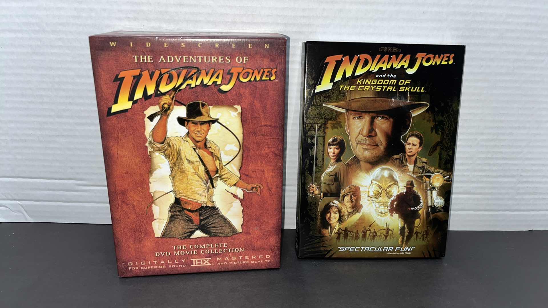 Photo 1 of THE ADVENTURES OF INDIANA JONES THE COMPLETE 4 DVD MOVIE COLLECTION WIDESCREEN & INDIANA JONES & THE KINGDOM OF THE CRYSTAL SKULL DVD (5)