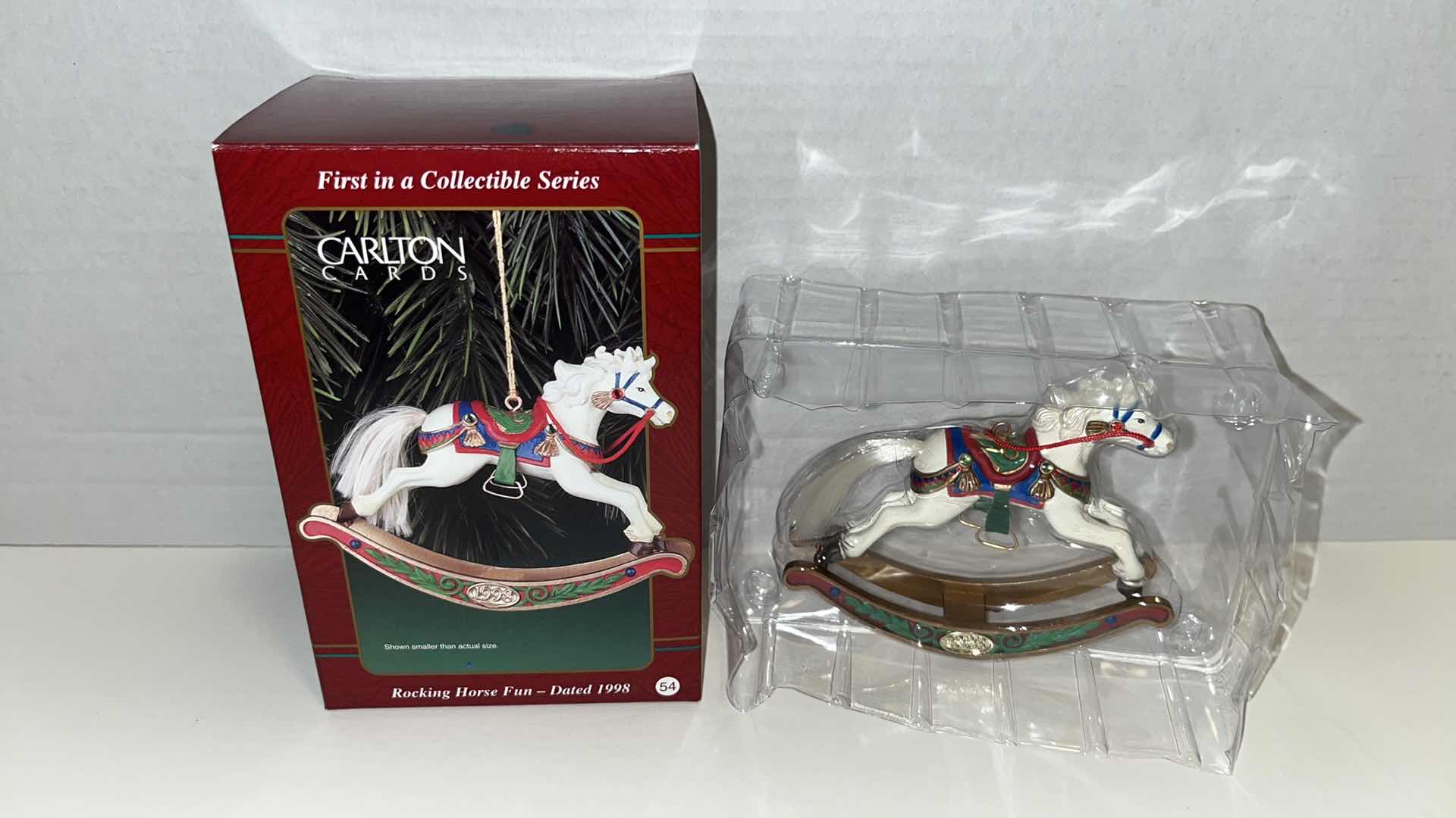 Photo 2 of CARLTON CARDS & HALLMARK KEEPSAKE COLLECTIBLE ROCKING HORSE & UNICORN CHRISTMAS ORNAMENTS (4)