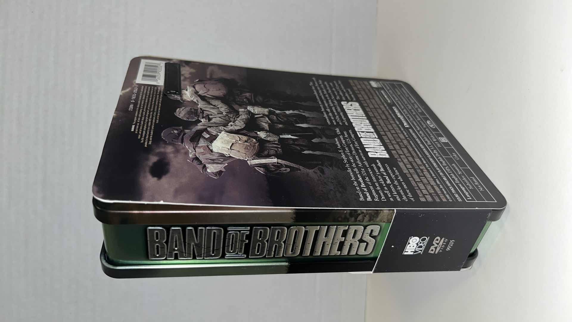 Photo 8 of BAND OF BROTHERS, COMPLETE HBO SERIES 6 DISC DVD BOX SET IN COLLECTIBLE TIN BOX , 2001