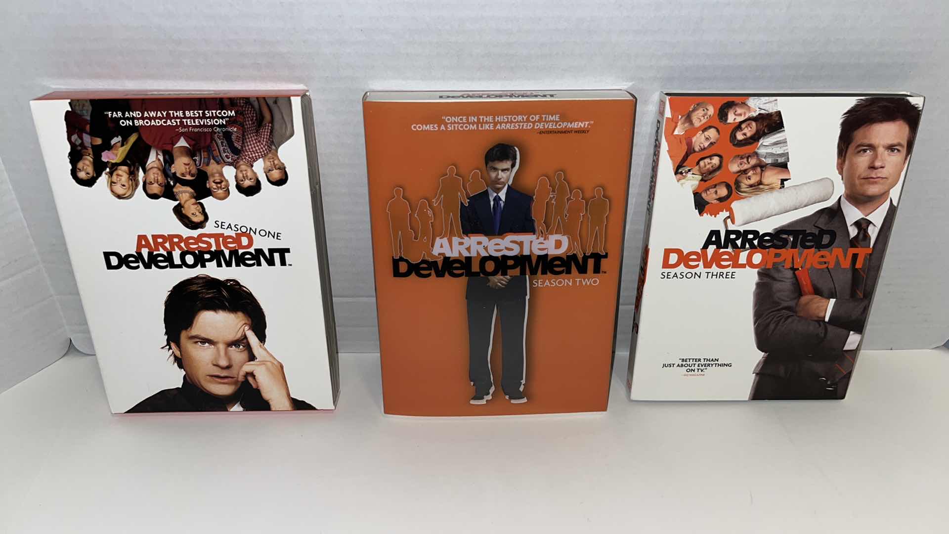 Photo 1 of ARRESTED DEVELOPMENT SEASONS 1-3 DVD BOX SETS (3)