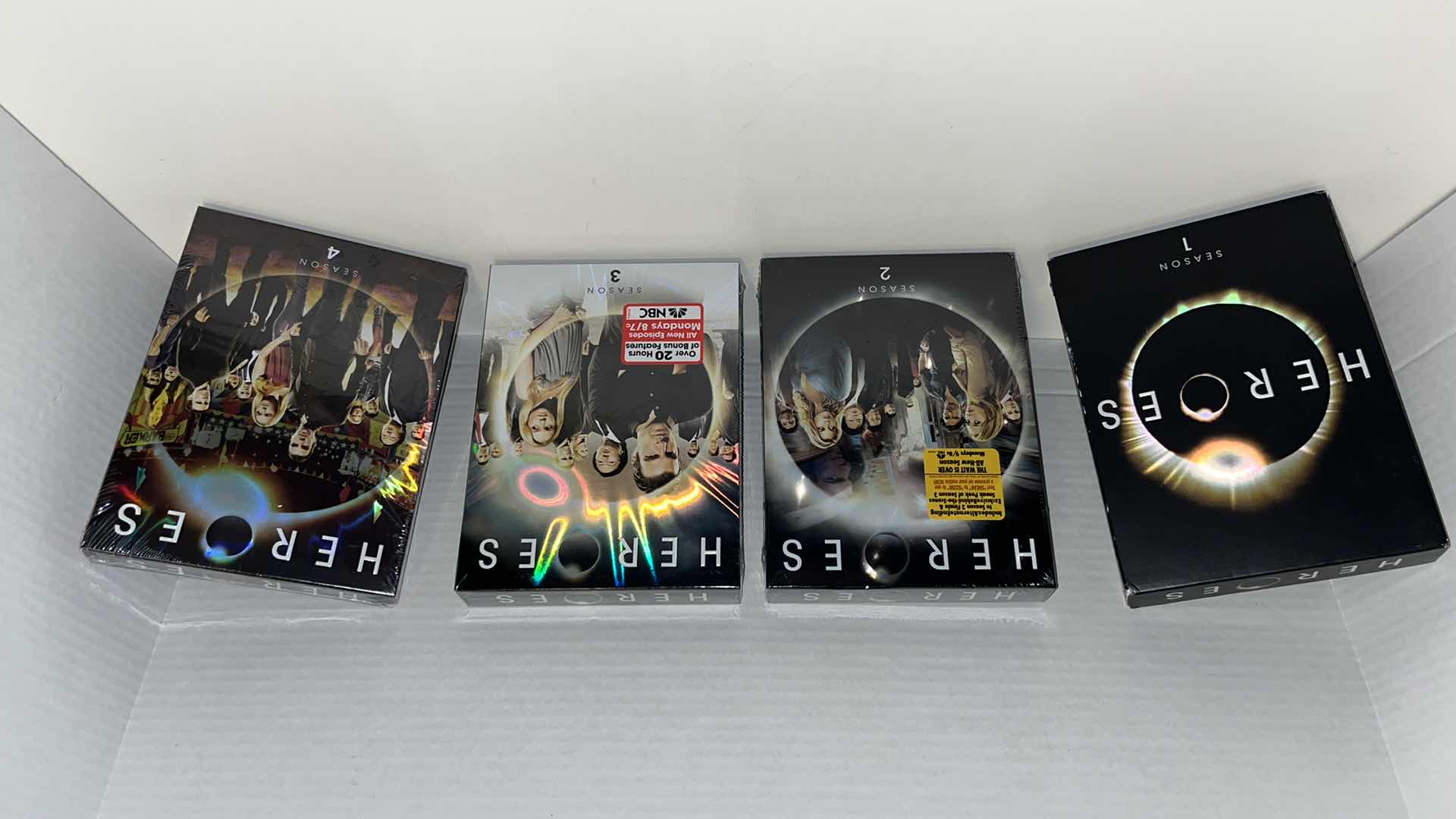 Photo 1 of HEROES SEASONS 1-4 DVD BOX SETS (4)