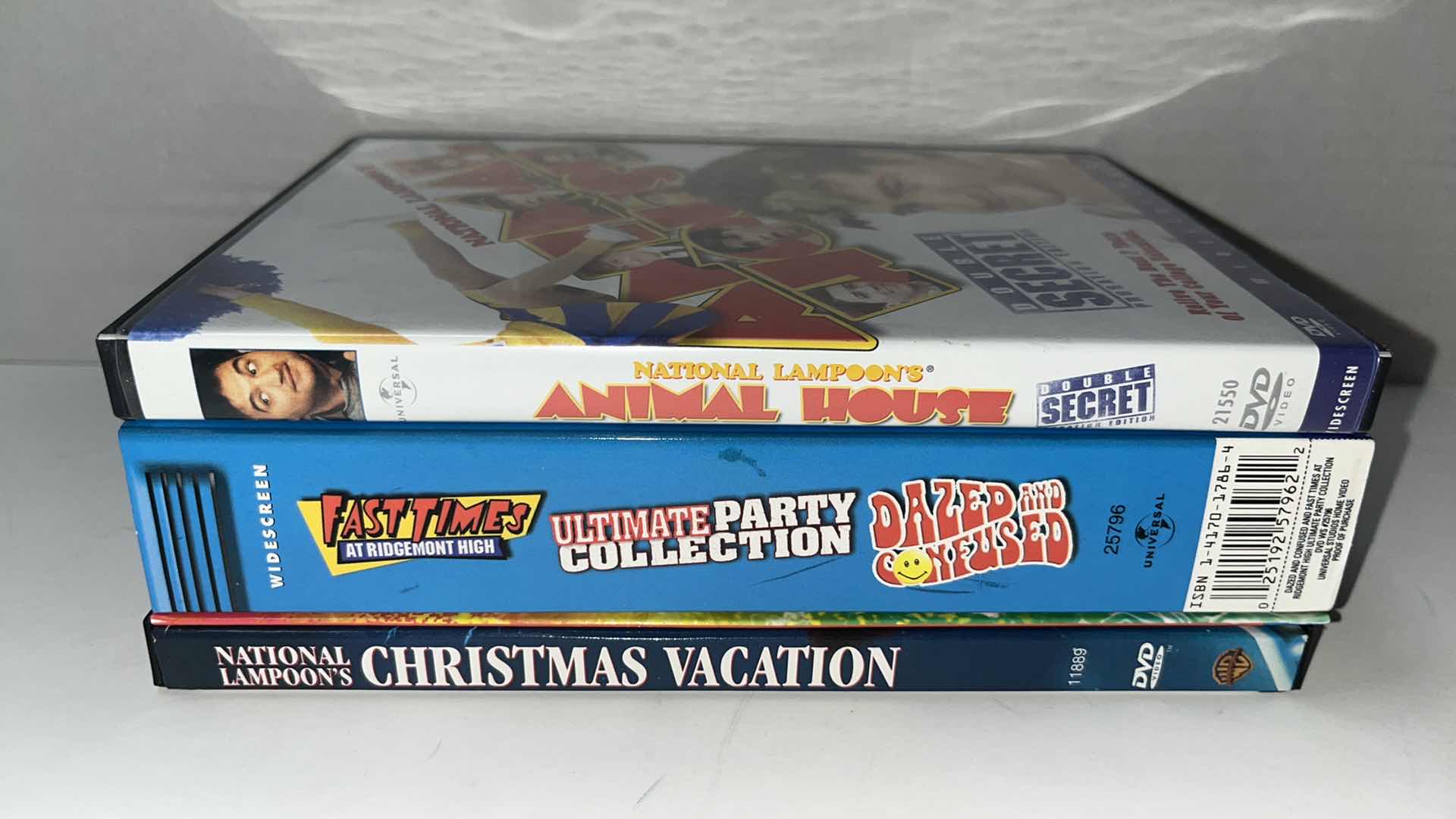 Photo 2 of NATIONAL LAMPOONS ANIMAL HOUSE, FAST TIMES AT RIDGEMONT HIGH/ DAZED AND CONFUSED ULTIMATE PARTY COLLECTION & NATIONAL LAMPOONS CHRISTMAS VACATION DVD MOVIES (3)