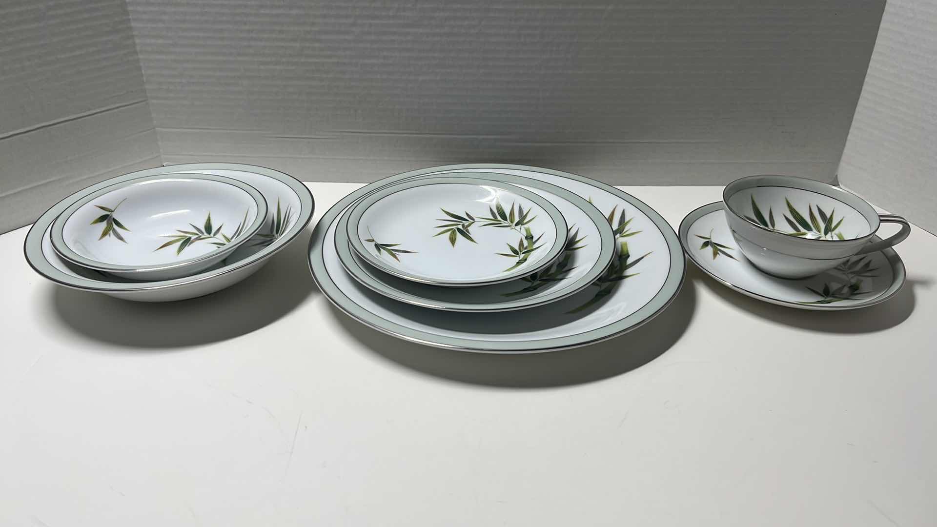 Photo 1 of NORITAKE RC JAPAN BAMBOO CHINA STYLE 232, COMPLETE 7 PC SETTING FOR 4 (28 PCS)
