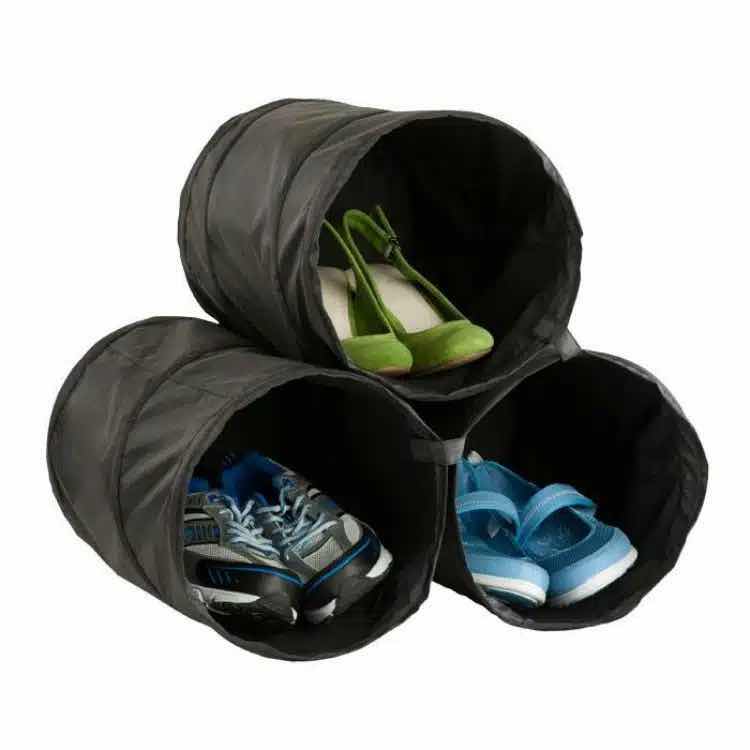 Photo 1 of COLLAPSIBLE SHOE TUBE STORAGE, BLACK (7)