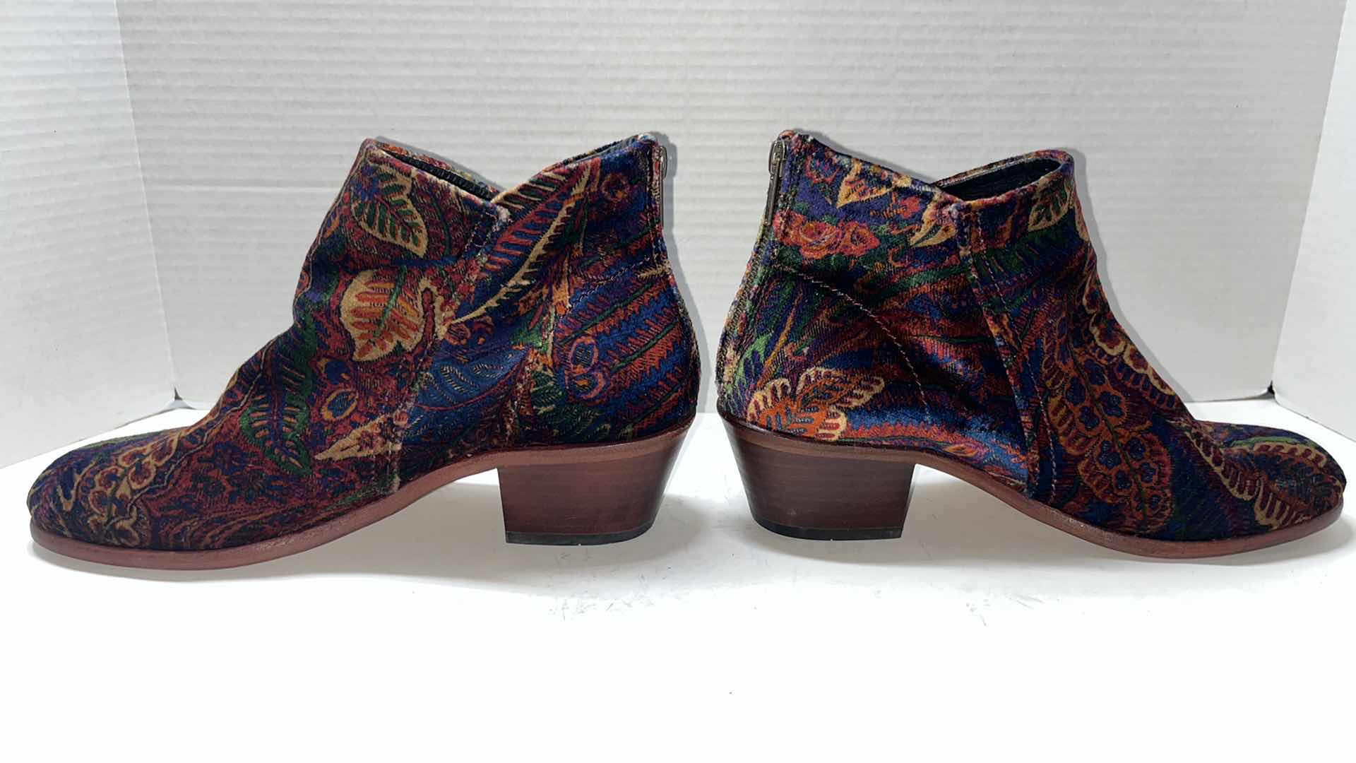 Photo 3 of H BY HUDSON GARNETT LIBERTY VELVET MID ANKLE BOOT (WOMENS SIZE 40)