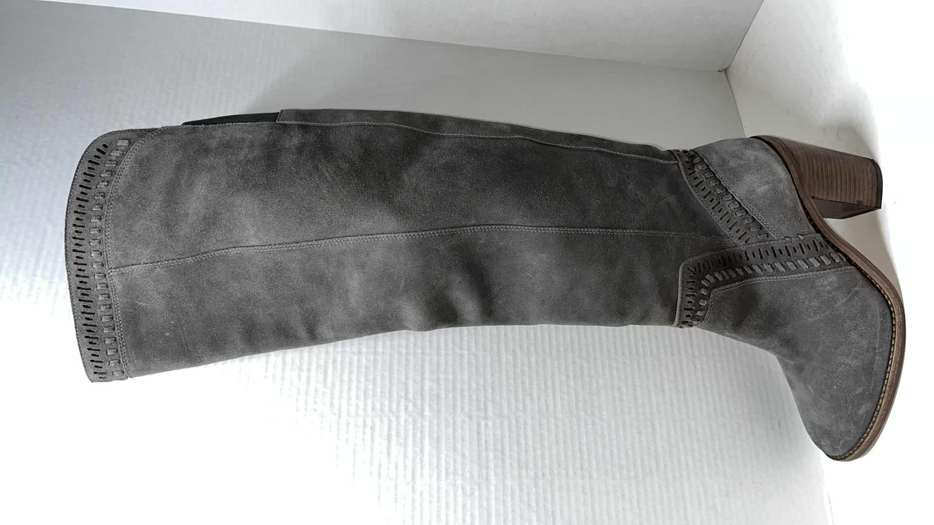 Photo 1 of VINCE CAMUTO MADOLEE OVER THE KNEE BOOT, GREY (WOMENS SIZE 9)