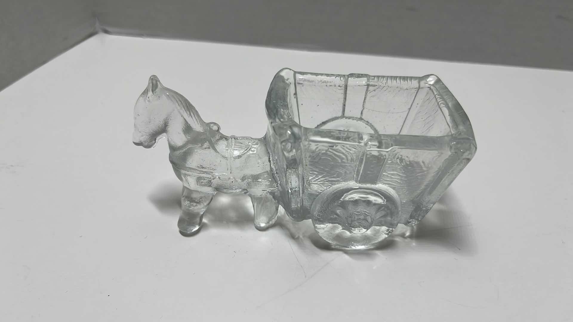 Photo 8 of VARIOUS CLEAR GLASS HORSE FIGURINES (4)