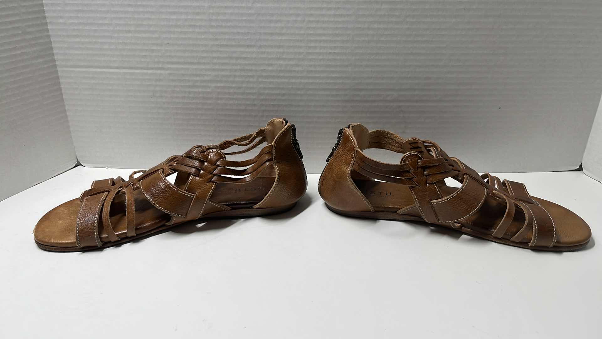 Photo 4 of BED-STU CARA WOVEN LEATHER HUARACHE STYLE SANDAL, RUSTIC TAN (WOMENS SIZE 8.5)