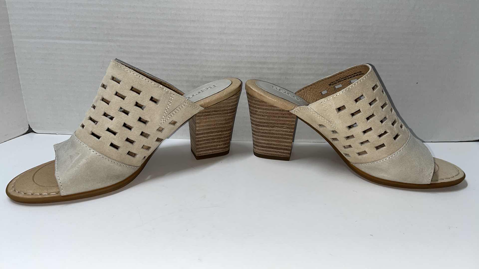 Photo 4 of BORN AGNETA HEELED SANDAL, CREAM (WOMENS SIZE 9)