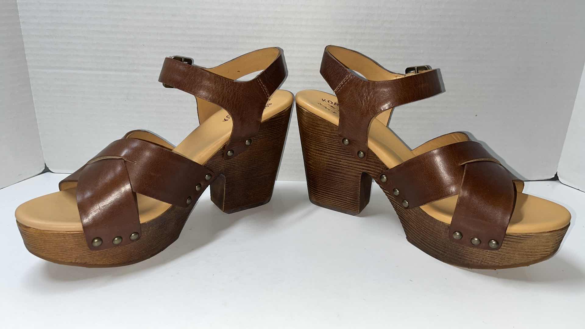 Photo 4 of KORK-EASE LEWY PLATFORM SANDAL, COGNAC (WOMENS SIZE 9)