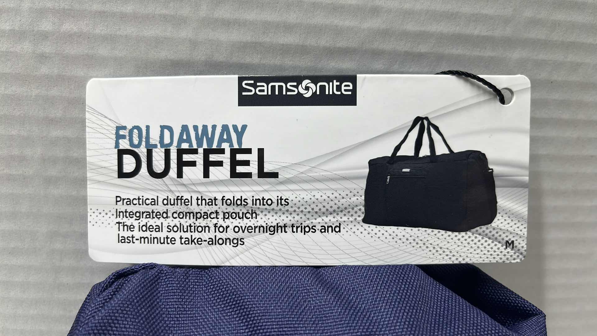 Photo 3 of NEW SAMSONITE FOLDAWAY DUFFEL BAG, EVENING BLUE
