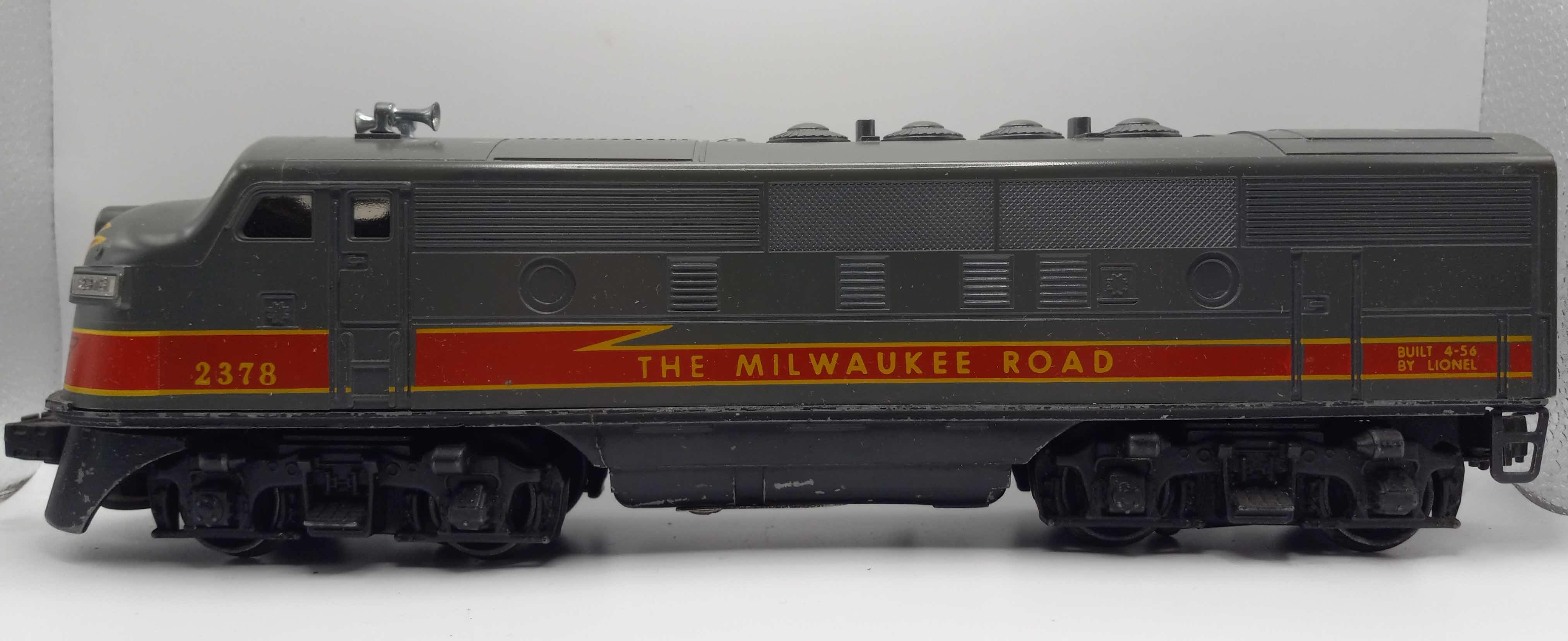 Photo 1 of LIONEL TRAINS MILWAUKEE ROAD F-3 DIESEL LOCOMOTIVE 2378A