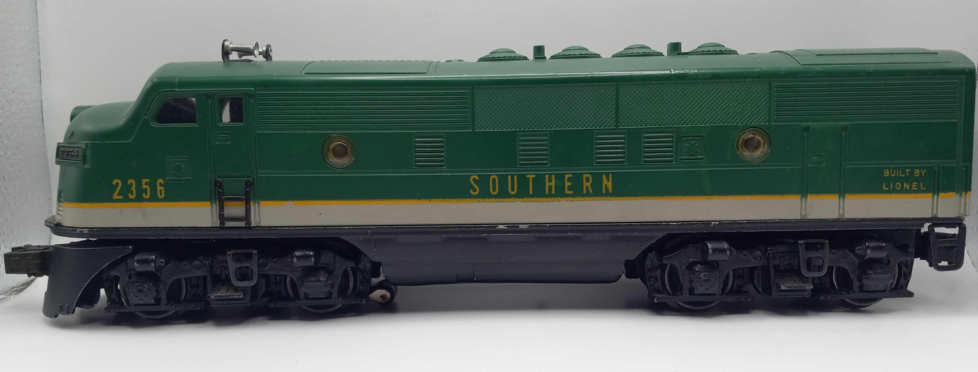 Photo 1 of LIONEL TRAINS SOUTHERN F-3 DIESEL LOCOMOTIVE 2356A