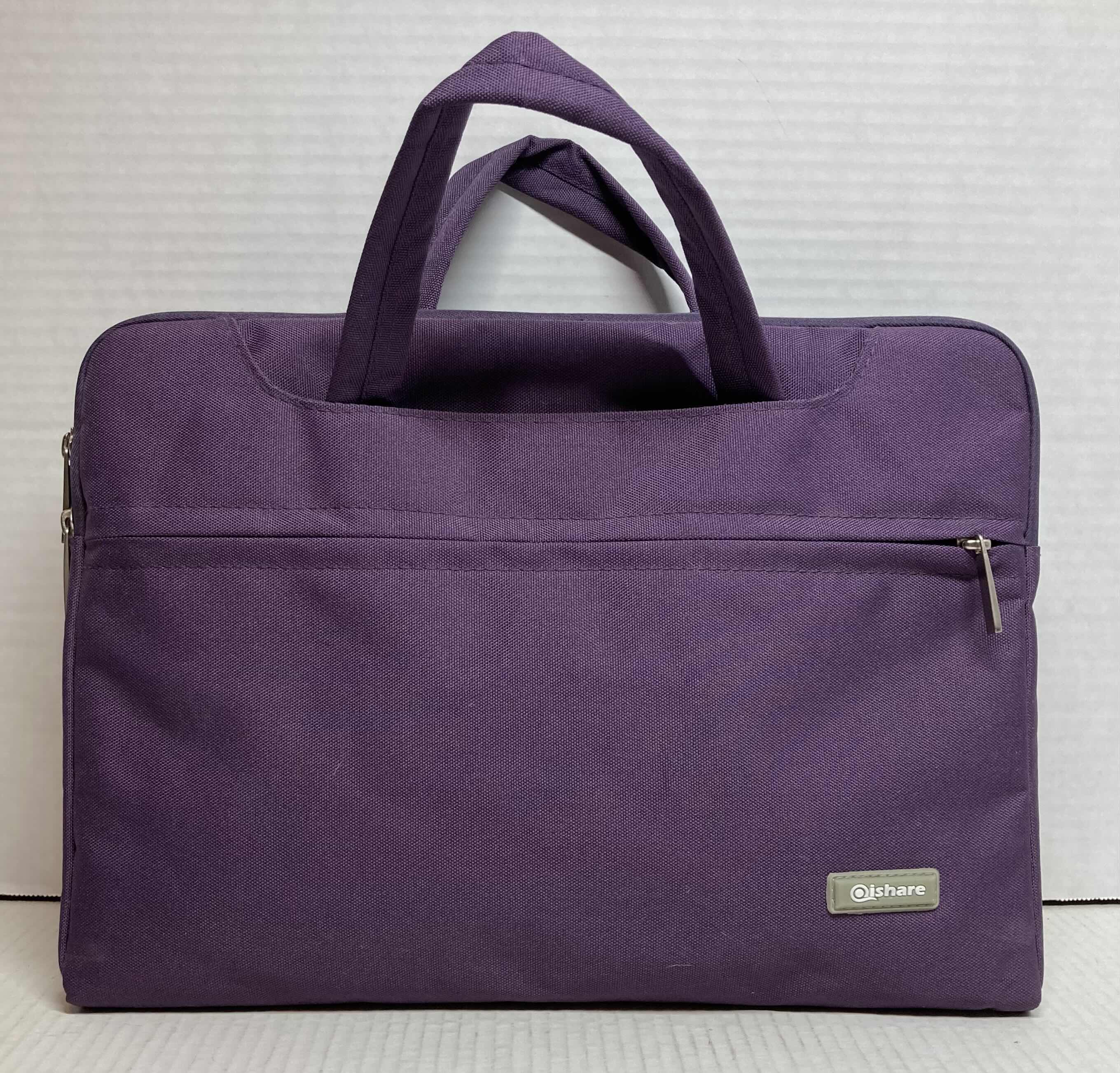 Photo 4 of QISHARE PURPLE WATERPROOF AND WEAR RESISTANT COMPUTER BAG 10.6” X 14.17”