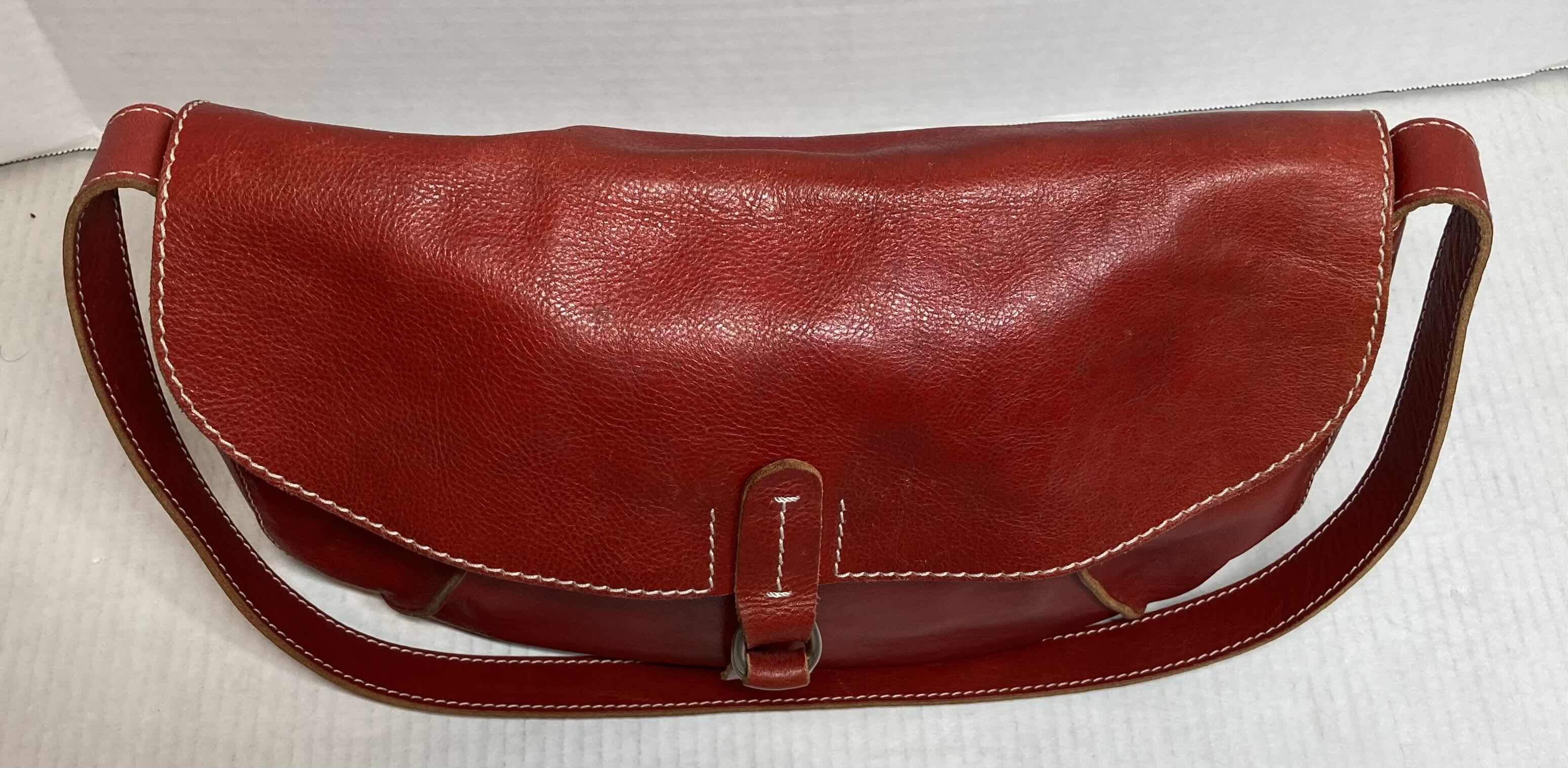 Photo 5 of CHRISTOPHER KON RED LEATHER HANDBAG 