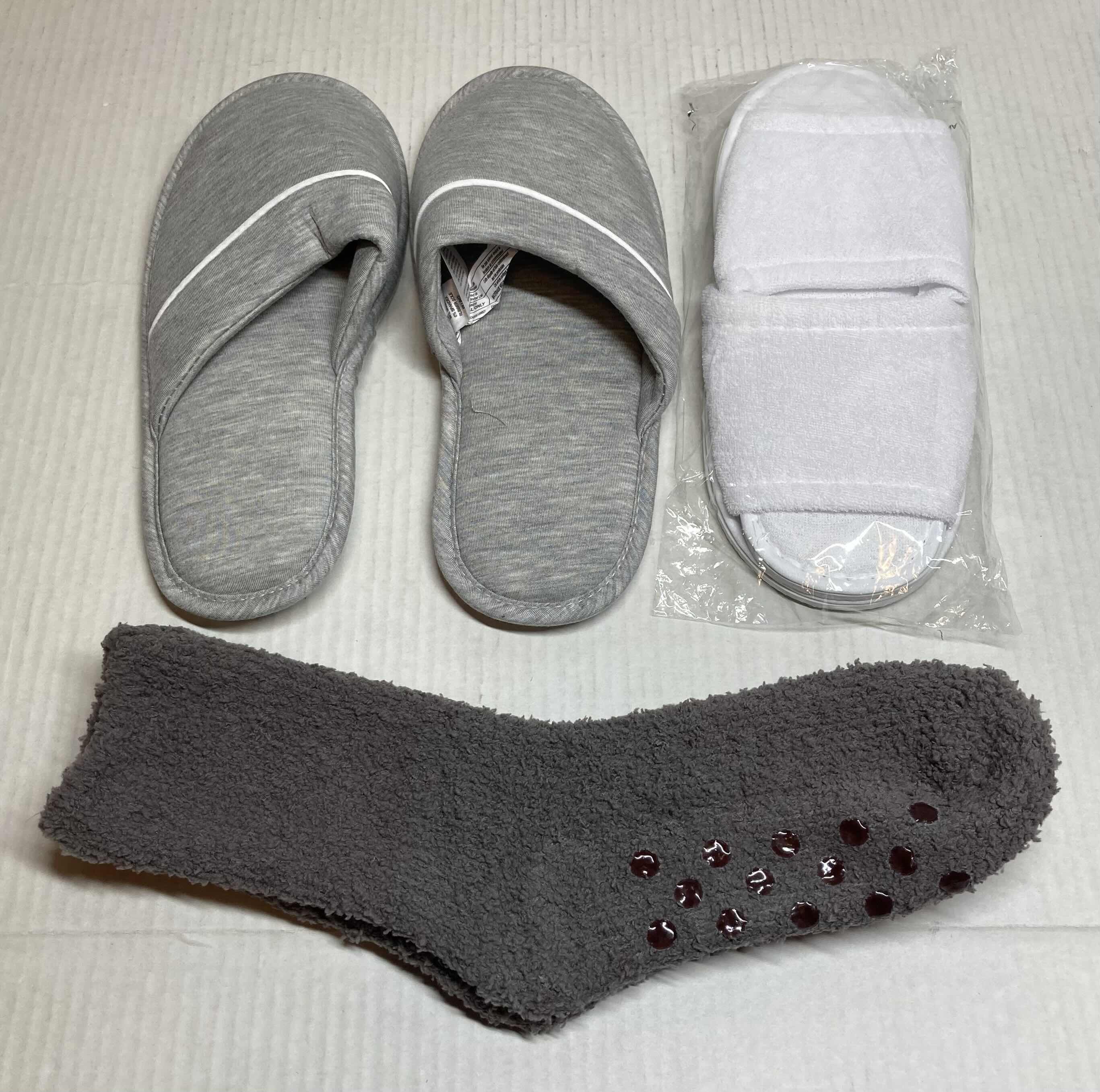 Photo 1 of NEW SLIPPER & SOCK SET SIZE LARGE (3 SET)