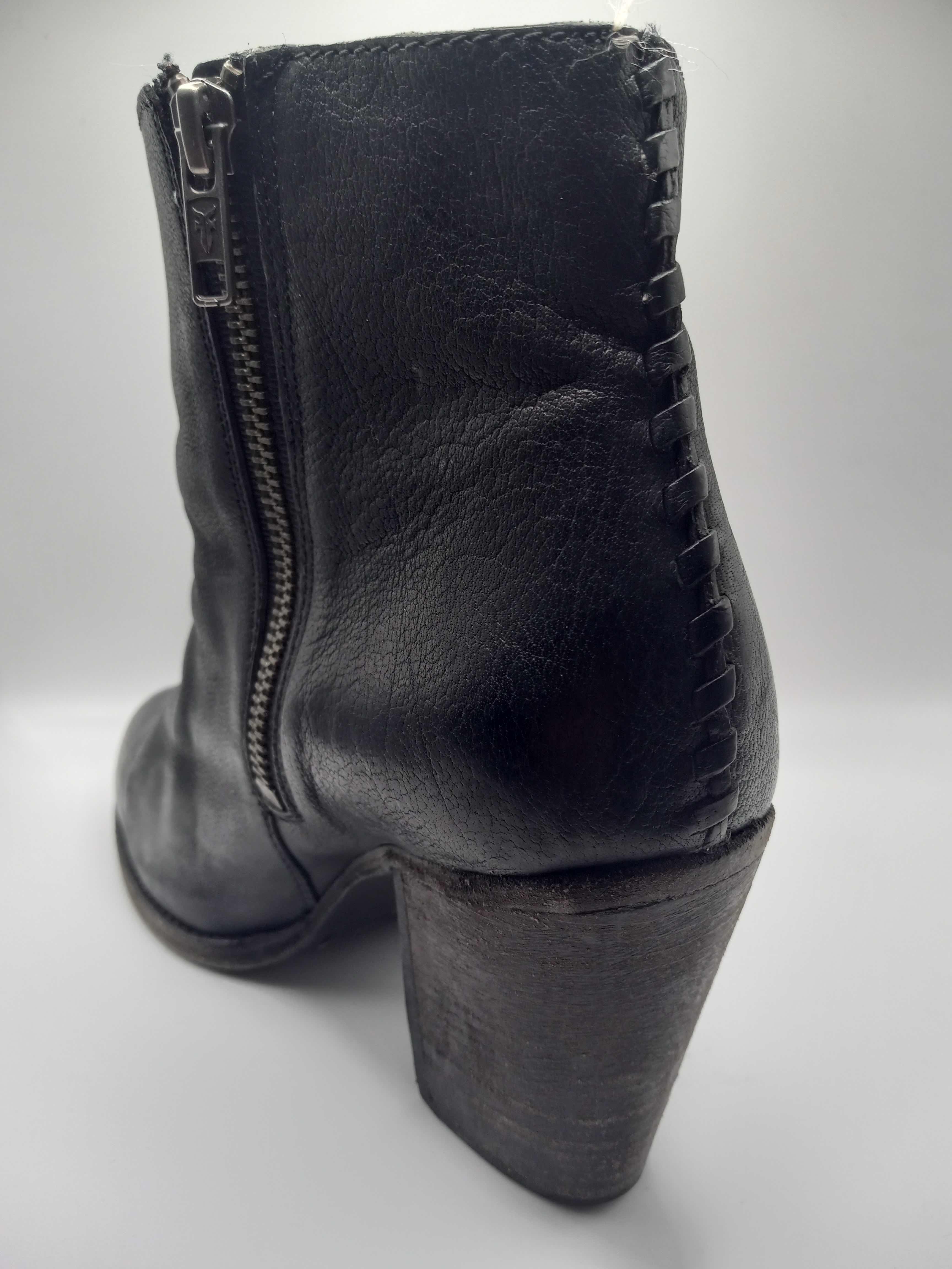 Photo 12 of FRYE ILANA WHIPSTITCH BLACK LEATHER SHORT ANKLE BOOTS BOOTIES WOMEN’S SIZE 9B