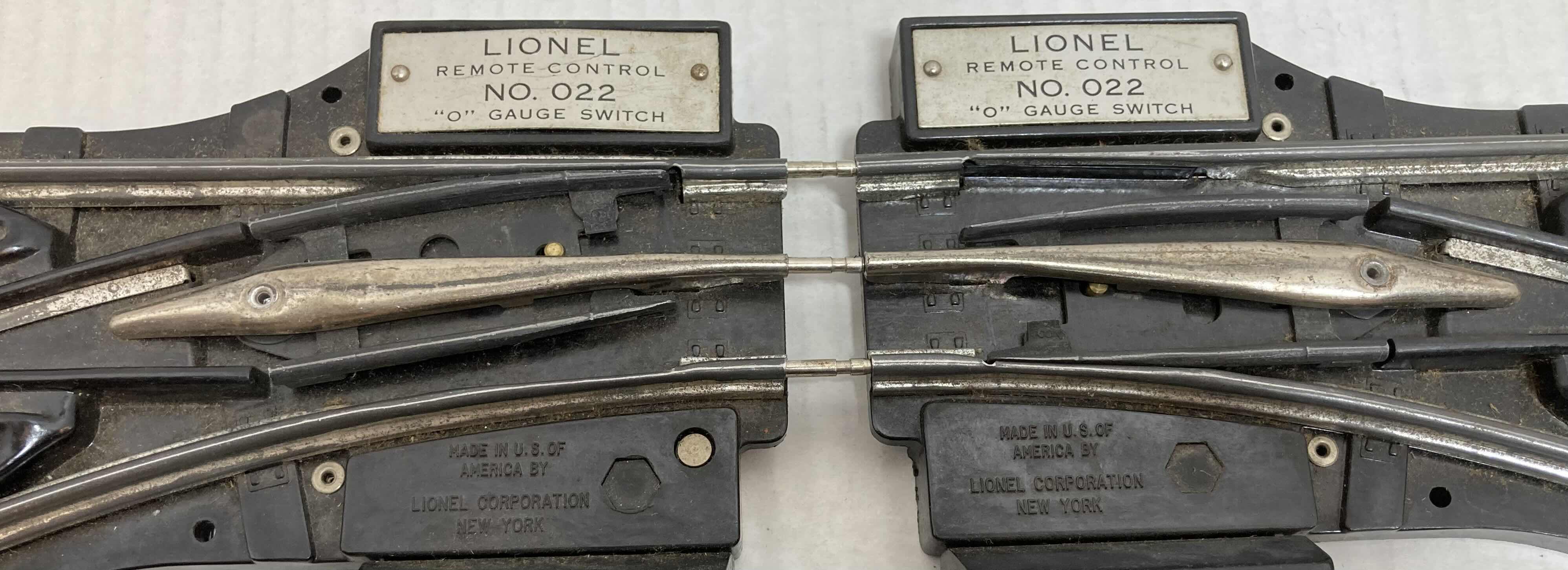 Photo 4 of LIONEL TRAINS 022 LEFT & RIGHT HAND O GUAGE SWITCHES 1945-1966