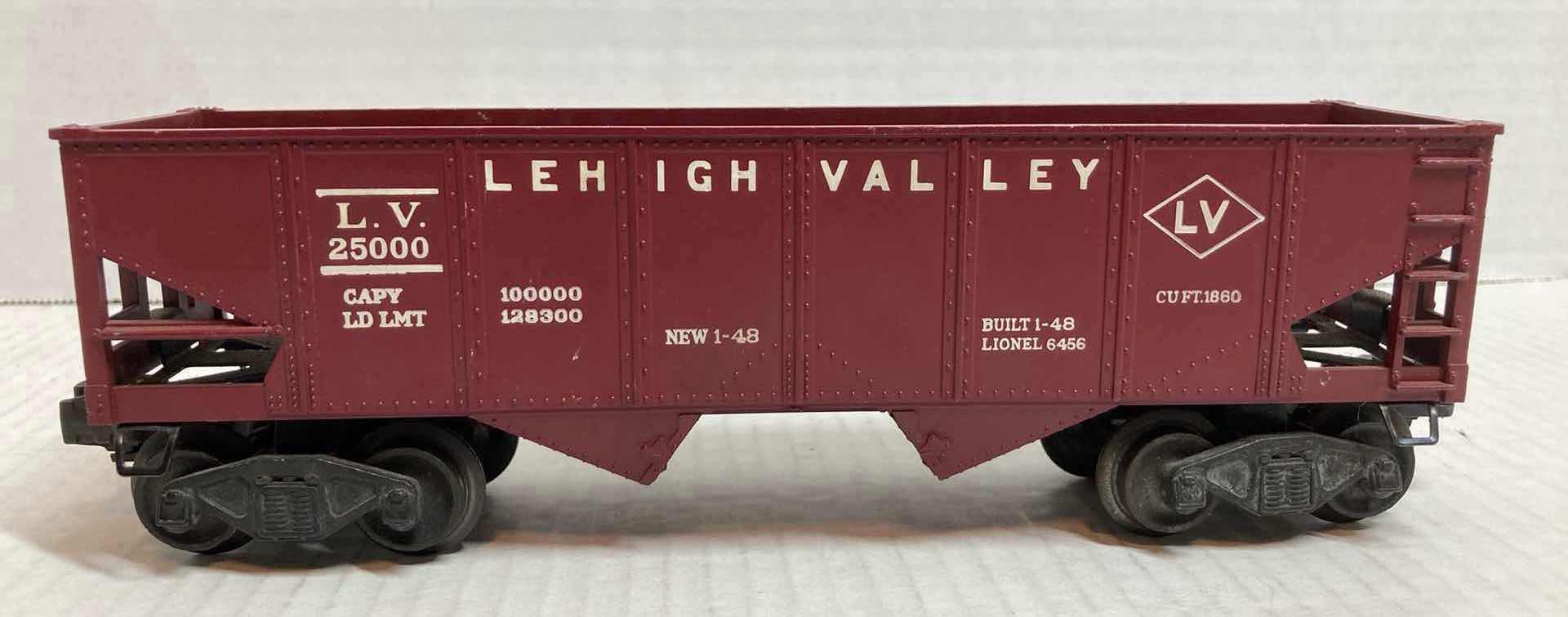 Photo 2 of LIONEL TRAINS 6456 LEHIGH VALLEY TRAIN CAR 1948