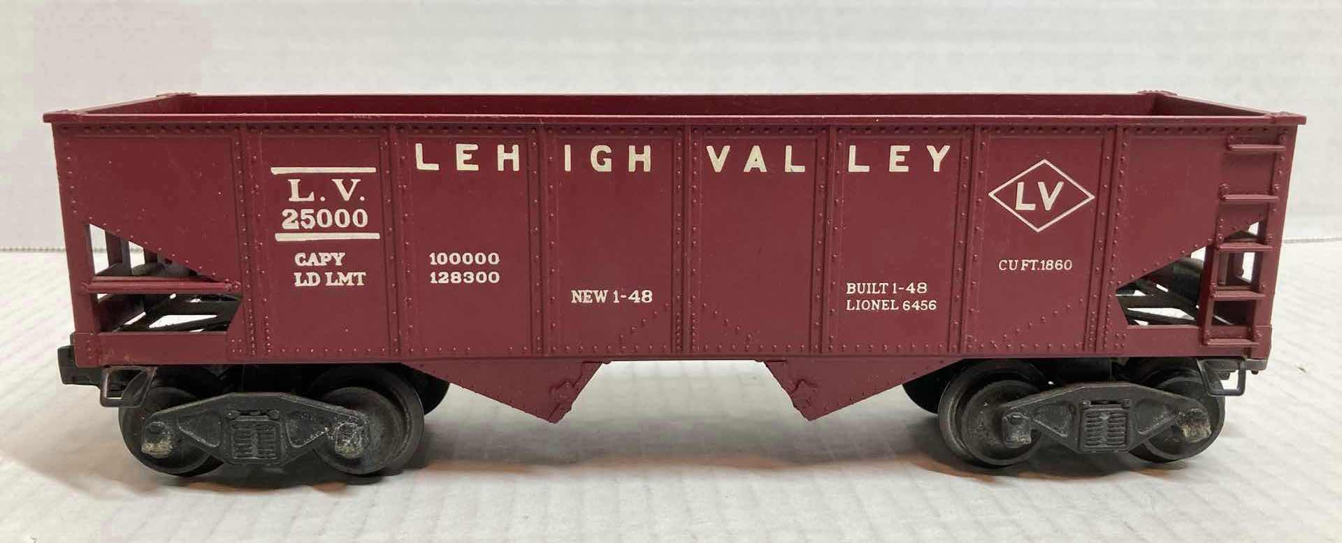 Photo 1 of LIONEL TRAINS 6456 LEHIGH VALLEY TRAIN CAR 1948