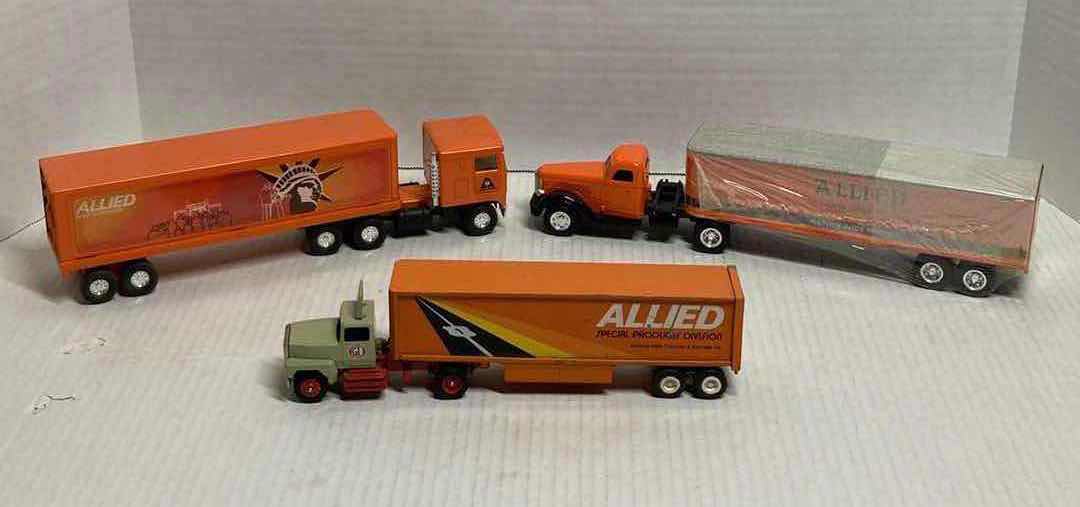 Photo 5 of ERTL ALLIED MOVE TO FREEDOM & ALLIED VAN LINES NATION WIDE MOVING SEMI-TRUCKS W WINROSS  ALLIED SPECIAL PRODUCTS DIV. SEMI-TRUCK TOY MODELS