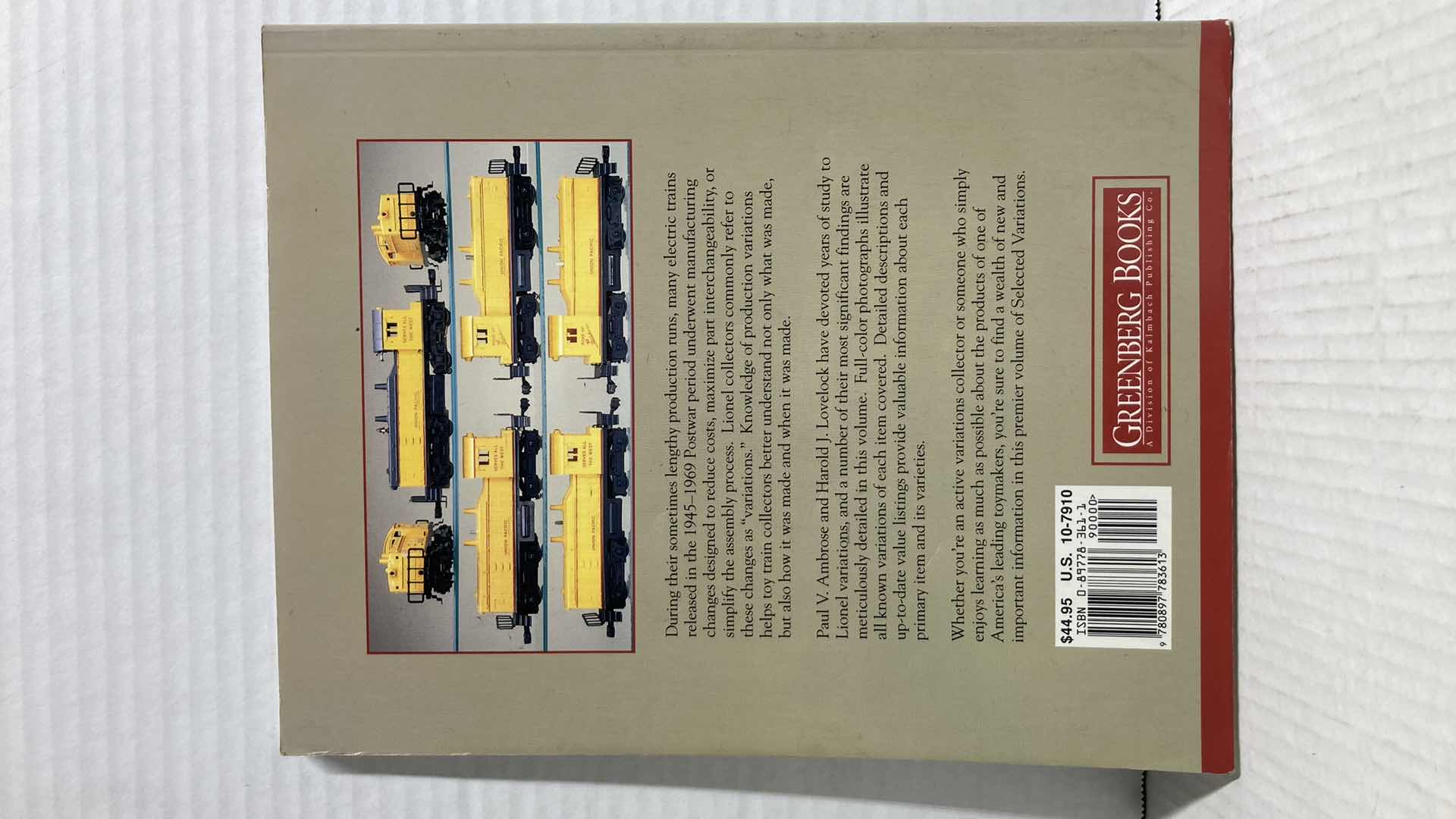 Photo 2 of GREENBURGS GUIDE TO LIONEL TRAINS 1945-1969 VOLUME VII SELECTED VARIATIONS BOOK