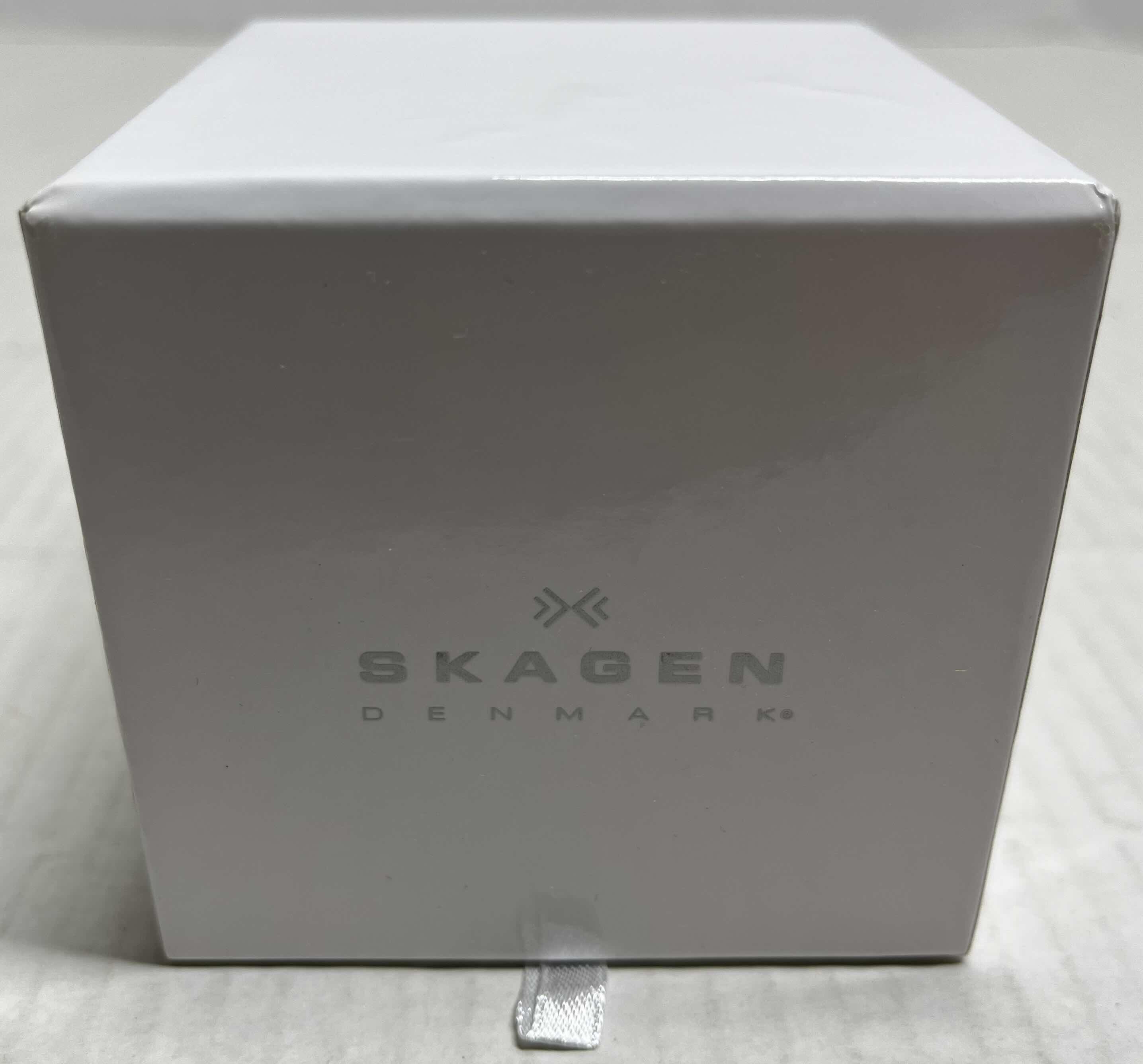 Photo 4 of SKAGEN DENMARK WOMENS ANALOG WATCH W STAINLESS STEEL CASE & MESH BAND, MOTHER OF PEARL INLAY & SWAROVSKI CRYSTALS MODEL 458SSSW