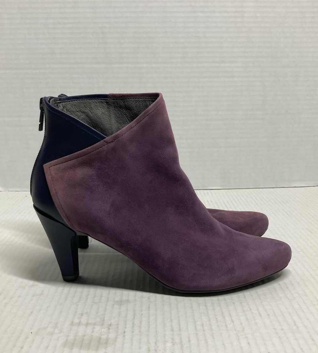 Photo 4 of TSUBO PURPLE & BLUE SUEDE LEATHER ANKLE HEEL BOOTS WOMAN’S SIZE 9