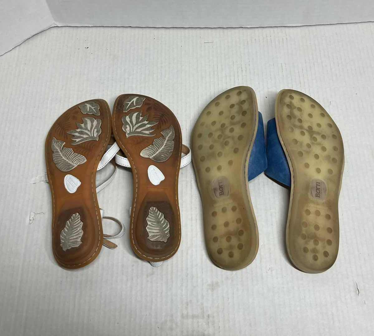 Photo 6 of BORN WHITE & BLUE WOMAN’S SANDALS (2) WOMAN’S SIZE 9M