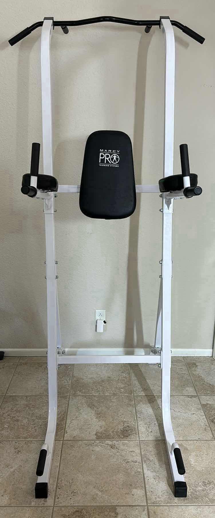 Photo 1 of MARCY PRO TRAINING SYSTEM “POWER TOWER” W DIP HANDLES, PULL UP BAR, 49"L x 41.30"W x 85.80"H TC-4699 (READ NOTES)