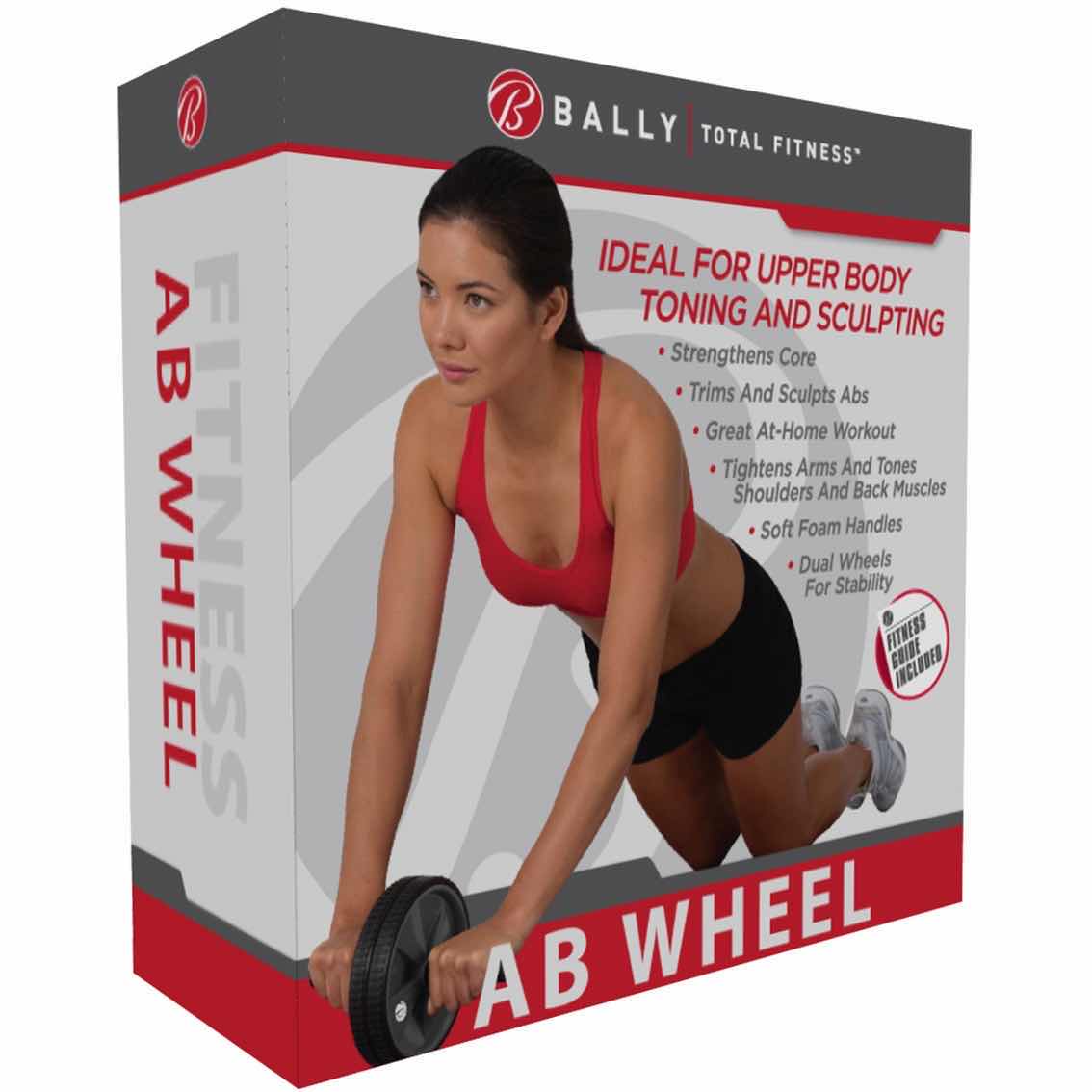 Photo 3 of BALLY TOTAL FITNESS POWER WHEEL AB ROLLER & SET OF 3 RESISTANCE BANDS W COMFORT FOAM HANDLES (LIGHT, MEDIUM & HEAVY BANDS)