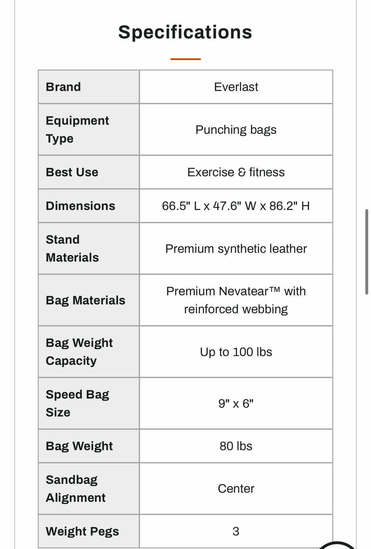 Photo 3 of EVERLAST POWERCORE DUAL BAG & STAND (READ NOTES)