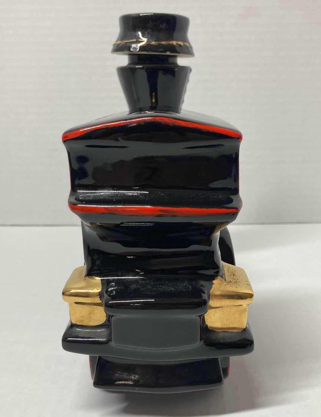 Photo 3 of EZRA BROOKS LOCOMOTIVE TRAIN 4/5Q LIQUOR DECANTER 10” X 8.5”