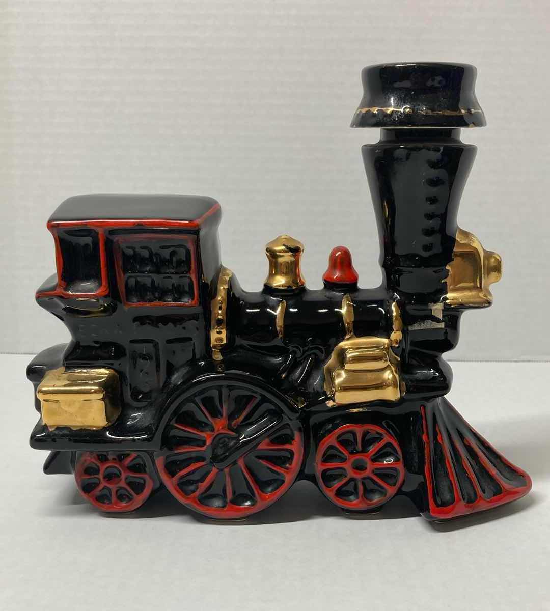 Photo 4 of EZRA BROOKS LOCOMOTIVE TRAIN 4/5Q LIQUOR DECANTER 10” X 8.5”