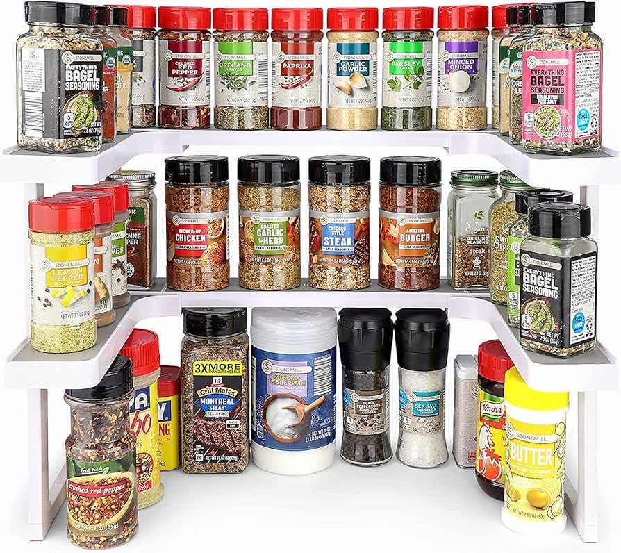 Photo 2 of SPICY SHELF EXPANDABLE & STACKABLE CABINET SPICE RACK