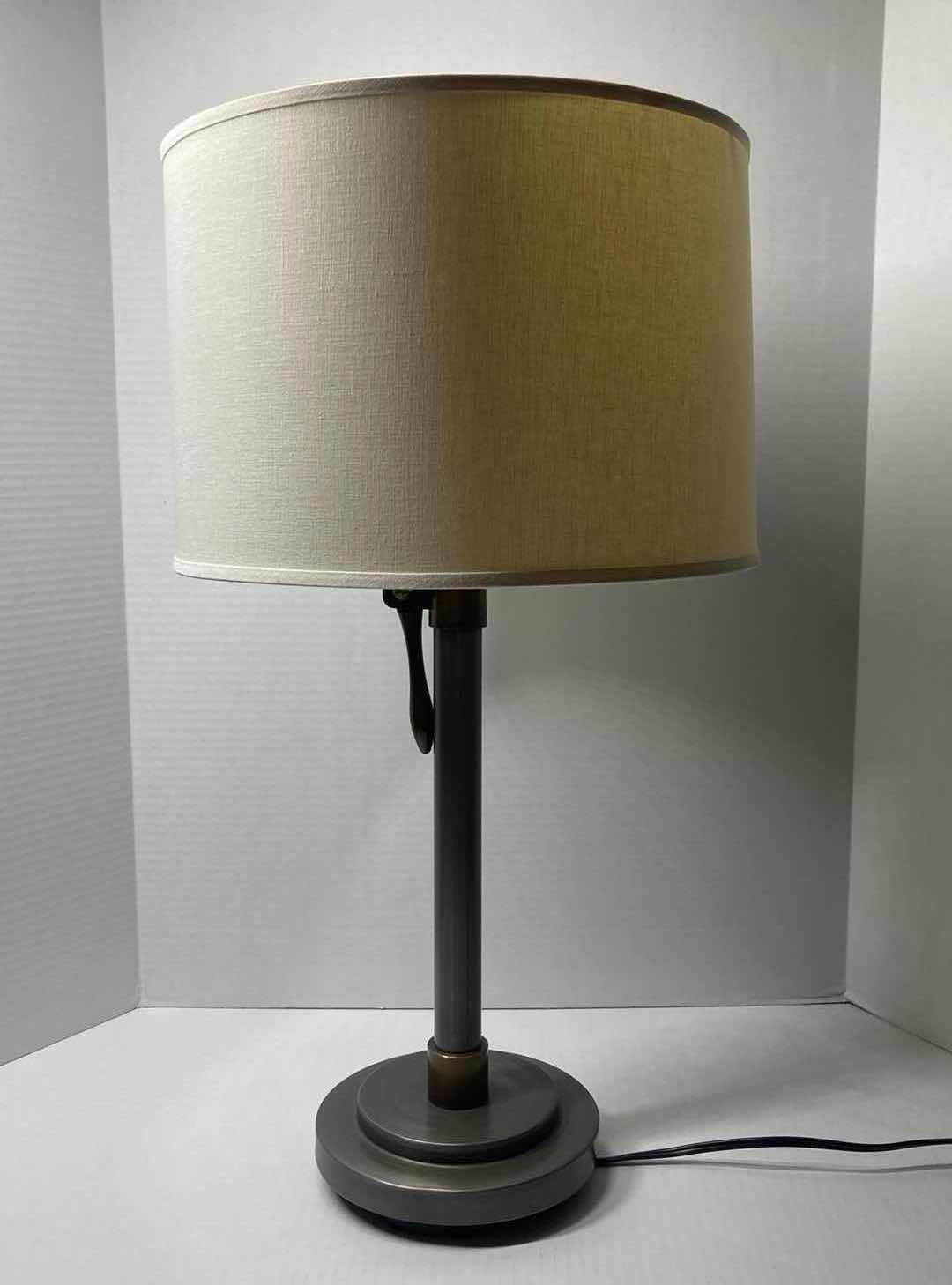 Photo 1 of POTTERY BARN SUTTER ADJUSTABLE TABLE LAMP 15” X 15” H27”