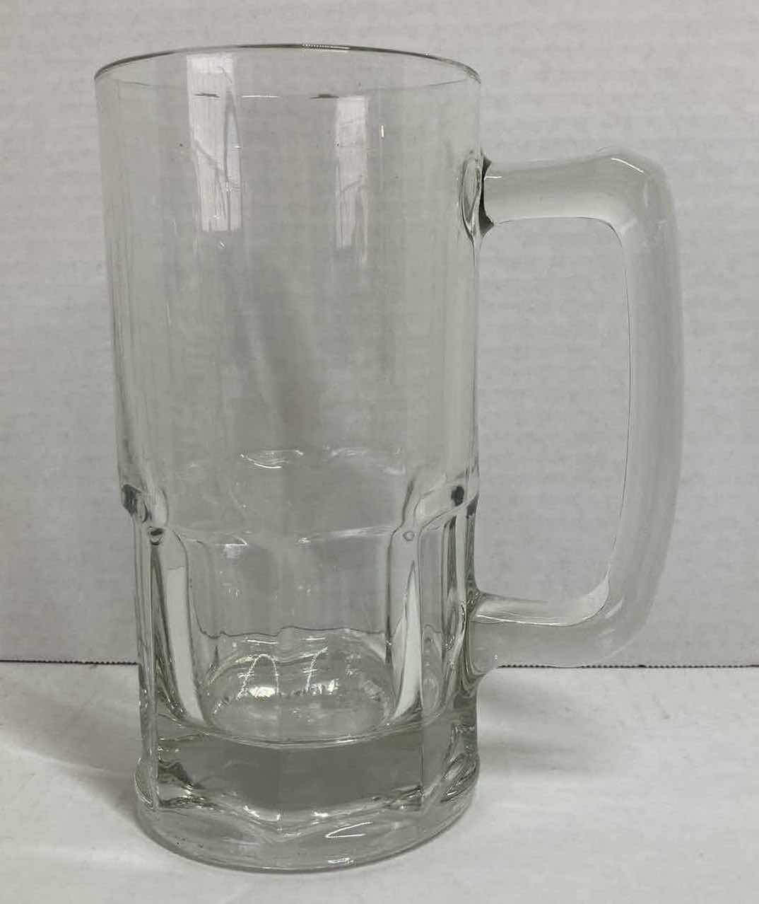 Photo 2 of CLEAR GLASS BEER MUG & PITCHER H8”