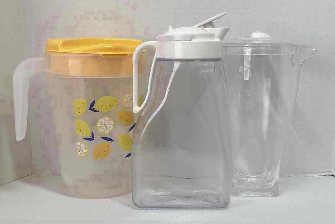 Photo 1 of PLASTIC PITCHERS (3)