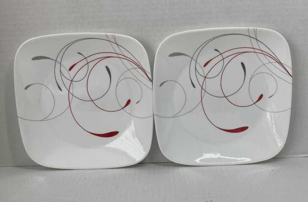 Photo 2 of CORELLE SPLENDOR SQUARE DINNERWARE 4PC SET