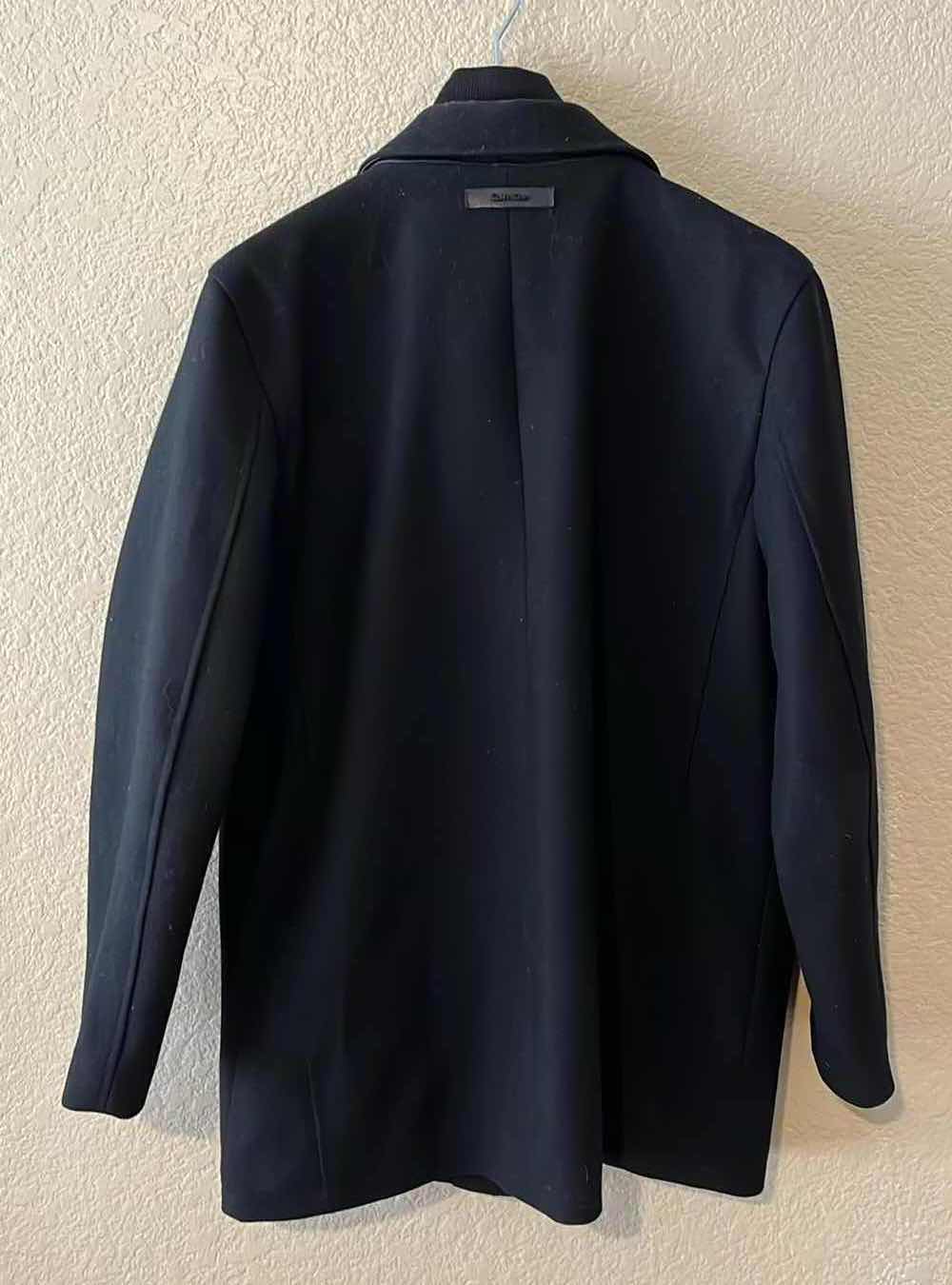 Photo 2 of CALVIN KLEIN BLACK PEACOAT JACKET MENS LG